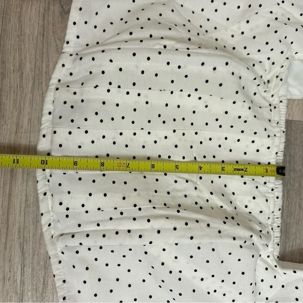 NWT Midnight Sky White Polka Dot Women's Top size Large - Picture 7 of 8